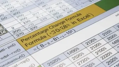 percentage change formula excel