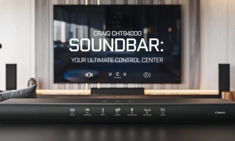 Craig CHT940DO Soundbar: Your Ultimate Control Center